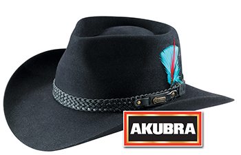 Akubra Snowy River Black Hat