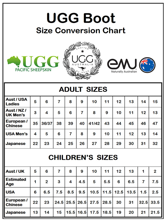 Drizabone Size Chart